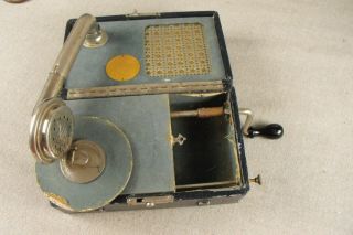 Antique Walker Mignonphone Miniature Portable Gramaphone