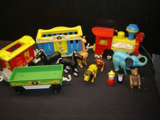 Vintage Fisher Price Circus Train And Animals