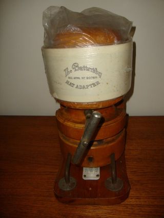 Antique Wooden Hat Stretcher / Adjustable Block Vintage Millinery Shop Display