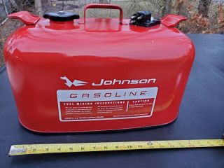 Omc Gas Fuel Tank Outboard Boat Motor Johnson Gas Can Antique Vintage Restored