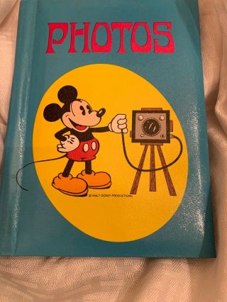 Vintage Disney Photo Album Mickey Mouse Camera Photography Made In Japan