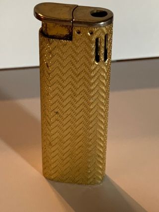 Vintage Colibri Goldtone Gold Butane Pocket Lighter (made In Japan)