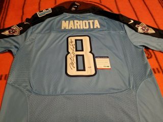 Marcus Mariota Signed Tennessee Titans Nike Onfield Jersey Nwt Psa 5$