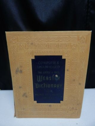 Complete & Unabridged: Little & Ives Webster Dictionary Illustrated 1962 Vintage