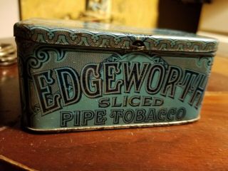 Vintage Edgeworth Extra Sliced Pipe Tobacco Tin Blue 2