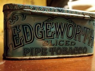 Vintage Edgeworth Extra Sliced Pipe Tobacco Tin Blue 3