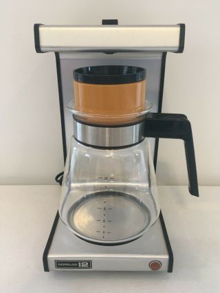 Vintage Norelco Dial - A - Brew 12 - Cup Drip Coffee Maker Machine Hb5150 With Carafe