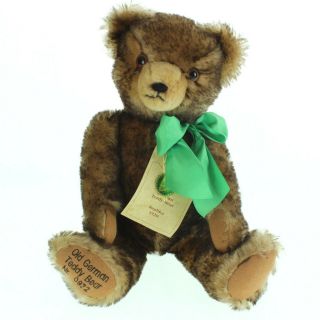Hermann 16 " Teddy Bear Jointed Brown Tipped Mohair Old German 972/3000
