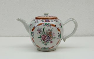 Perfect Chinese 18th C Qianlong Famille Rose Porcelain Teapot