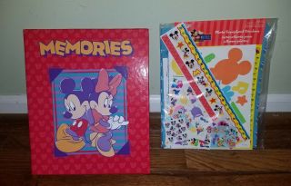 Vintage Sandylion Disney Mickey And Minnie Mouse Scrapbook,  Stickers