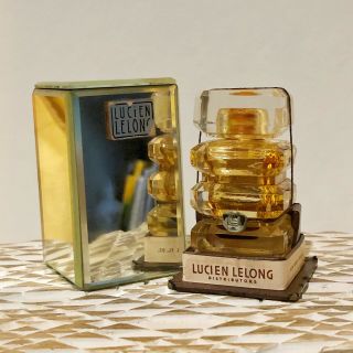 Vintage Lucien Lelong Mon Image Perfume Bottle (empty) With Mirrored Box.  25 Oz