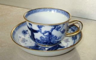 Unusual Early Chinese Export Porcelain English Shape Cup & Saucer