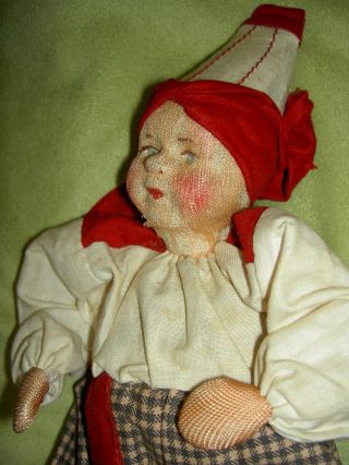 1930s Labeled,  Russian " Vovonej " Cloth Doll Soviet Union Russia Stockinette Ussr