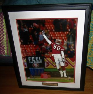 Jerry Rice Signed / Autographed 16x20 Framed Photo Steiner Certified.  Sf 49ers