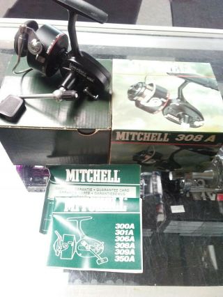 Vintage Mitchell 308a Spinning Reel In The Box Look
