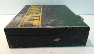 Vintage Metal Tool Case Storage Box Only For Dewalt Drill 3