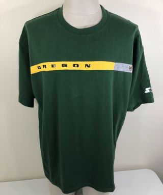 Vtg Oregon Ducks Starter Green T Shirt Men 