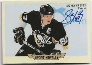 2010 Upper Deck Sidney Crosby Sport Royalty Auto/signature