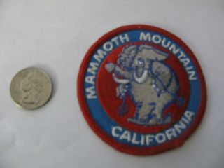 Vintage Ski Patch Mammoth Mountain California Ca Embroidered Nos Old Stock