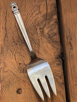 Royal Danish By International Sterling Silver Serving Meat Fork