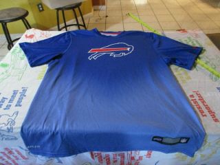 Buffalo Bills Blue Nike Dri Fit Shirt Size Mens L Nfl Football