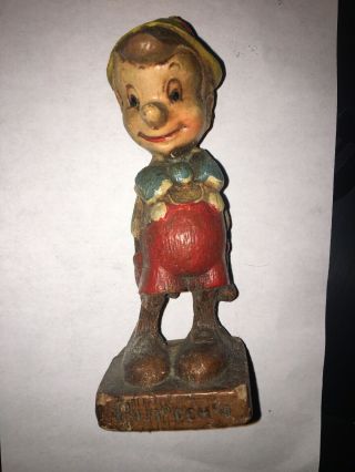 Vintage Walt Disney Pinocchio Figurine.  5 Inch.  1940 