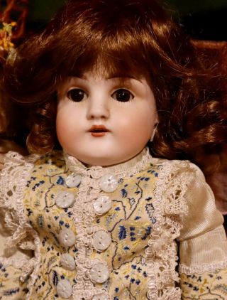 14 " Antique German Kestner 154 Doll W/original Body W/bisque Hands