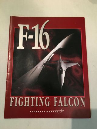 F - 16 Fighting Falcon Brochure Lockheed Martin 1995