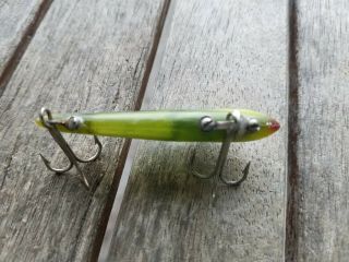 Vintage Fishing Lure - Mitte Mike - Palm Sporting Goods,  Louisiana - Green 3