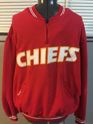 Vintage 90s Nfl Kansas City Chiefs Sweatshirt Pullover Shirt Majestic Red Xl
