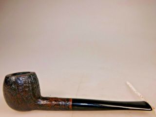 Made In London England Famous Uk Factory Briar Pipe Blasted Cross Grain Rubber