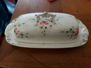 Vintage Butter Dish With Lid