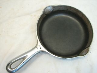 Griswold Antique No.  2 Small Skillet Fry Pan Lg Block Logo Mold 703