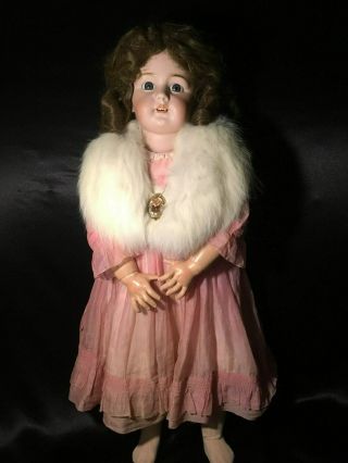 31 " Antique German French Dep 14 Bisque Head Doll