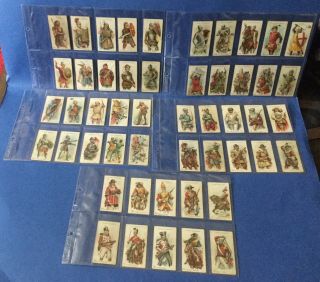 Complete Set John Player Cigarette Cards Arms And Armour 1909 X50