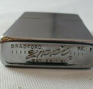 1966 Zippo Cigarette Lighter Plain Brushed Case