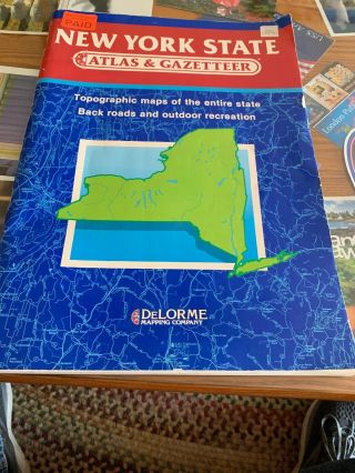 Vintage N.  Y State Atlas & Gazetteer By Delorme Mapping Co.  1988