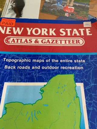 Vintage N.  Y STATE Atlas & Gazetteer by DeLorme Mapping Co.  1988 2
