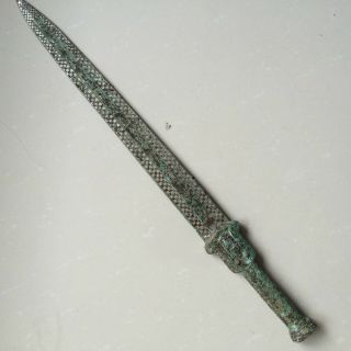 Antique Chinese Ancient Weapon Bronze Dragon Sword
