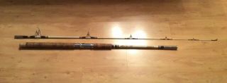 Vintage 8’ Shakespeare Wonderod Carboloy By Mildrum Surf Spinning Fishing Rod