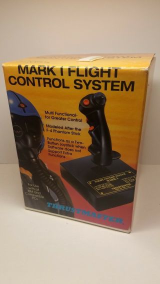 Vintage Thrustmaster Flight Control System Mark 1 Joystick Gaming