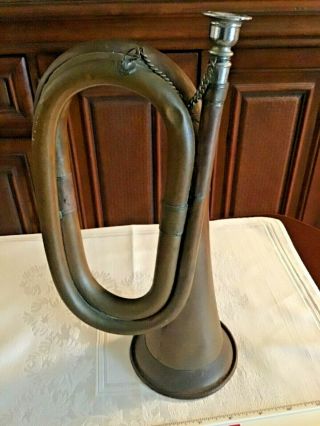Vintage 11 Inch Brass & Copper Bugle 2
