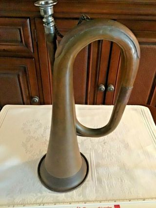 Vintage 11 Inch Brass & Copper Bugle 3