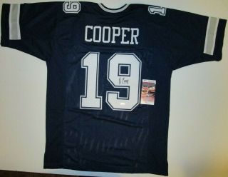 Amari Cooper Dallas Cowboys Auto Autographed Signed Football Jersey Jsa Witness
