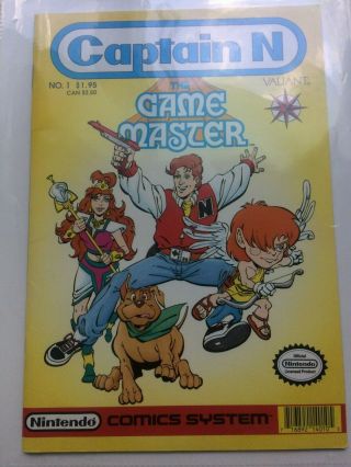 Vintage Nintendo Comics System Captain N Valiant The Game Master No.  1 Comic