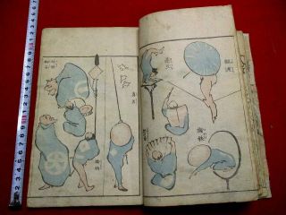 1 - 15 Japanese Hokusai Ippitsu Ukiyoe Ehon Woodblock Print Book