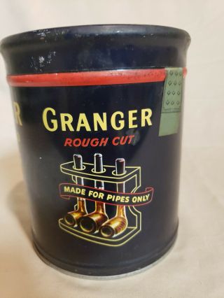 Vintage Granger Rough Cut Pipe Tobacco Tin Can - Pointer Dog 2