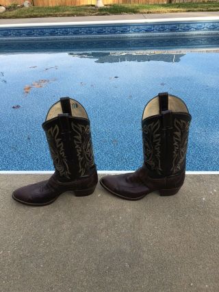 Vintage Justin Boots Reptile/ Snake Skin Boots Size 11b Size 11 B