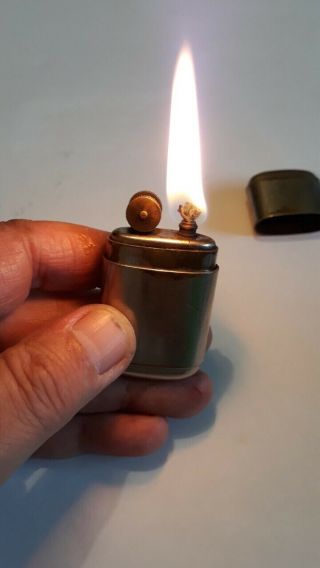 Vtg Rare Old Ww2 Wwii German Wehrmacht Aluminium Trench Petrol Lighter