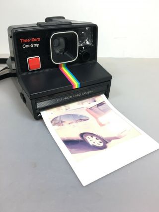 Polaroid Sx - 70 Rainbow Stripe Onestep Instant Film Camera - Vintage Pics
